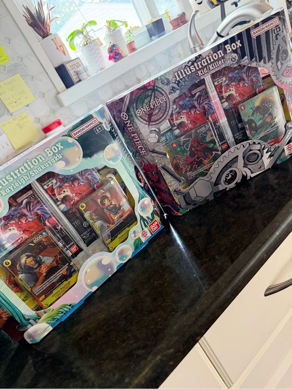 One Piece Illustration Box - Colorful Red & Teal Collectible Card Set